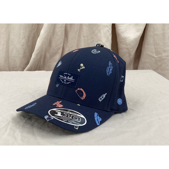 Travis Mathew Mens Snapback‎ Hat Navy Blue Golf Cinco De Mayo Dia De Los Muertos - Picture 1 of 6